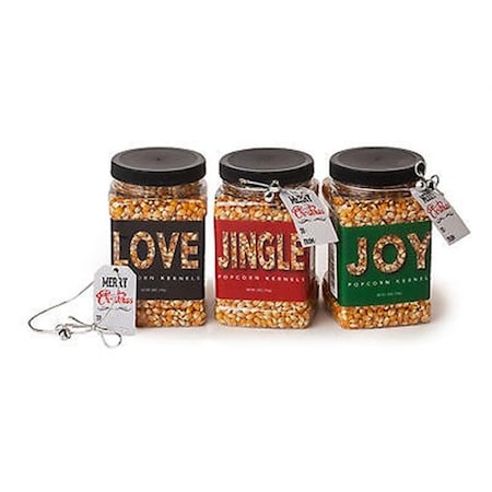 Wabash Valley Farms Wabash Valley Farms 36062 Gourmet Popping Corn Holiday Jar Set 36062